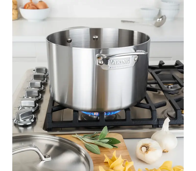 Viking, Professional Stock Pot 5ply, 8qt with satin finish