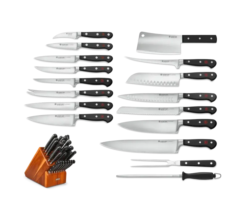 Wusthof Classic 26 Piece Block Set, Acacia Block