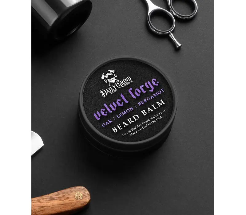 Daily Grind, Beard Balm Velvet Forge Oak, Lemon, Bergamot