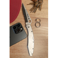 Spyderco, Police Model, Stainless Handle, VG-10 ComboEdge