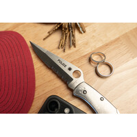 Spyderco, Police Model, Stainless Handle, VG-10 ComboEdge