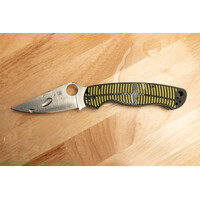 Spyderco Para Military 2 Salt Yellow and Black G10, MagnaCut