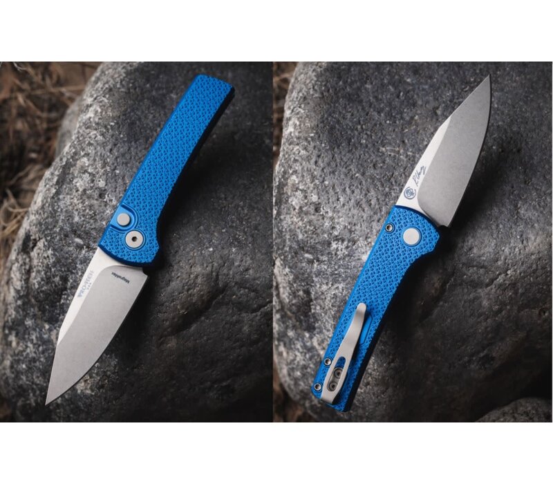 Pro-Tech, Ramon Chavez Scapegoat, Blue Aluminum Handle, MagnaMax Steel
