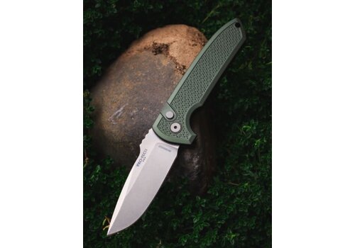 Pro-Tech Knives, LLC Pro-Tech, Rockeye Auto, Textured Green Handle, Magnacut