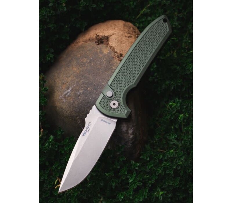 Pro-Tech, Rockeye Auto, Textured Green Handle, Magnacut