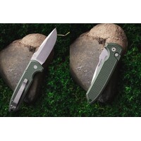 Pro-Tech, Rockeye Auto, Textured Green Handle, Magnacut