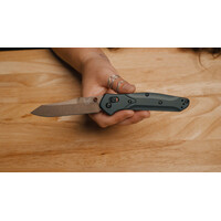 Benchmade Osborne, Taiga Green Aluminum, S90V Steel