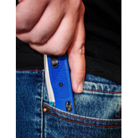 Benchmade Bugout, Blue Grivory, Axis Lock , Drop Point CPM S30V
