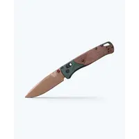 Benchmade Bugout, Taiga Green Aluminum/Natural Micarta Handle, S90V Steel