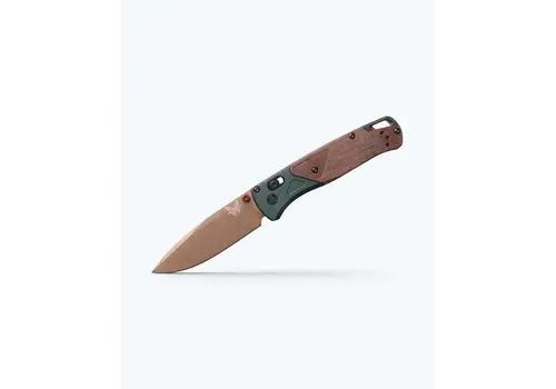 Benchmade Benchmade Bugout, Taiga Green Aluminum/Natural Micarta Handle, S90V Steel