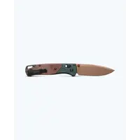 Benchmade Bugout, Taiga Green Aluminum/Natural Micarta Handle, S90V Steel