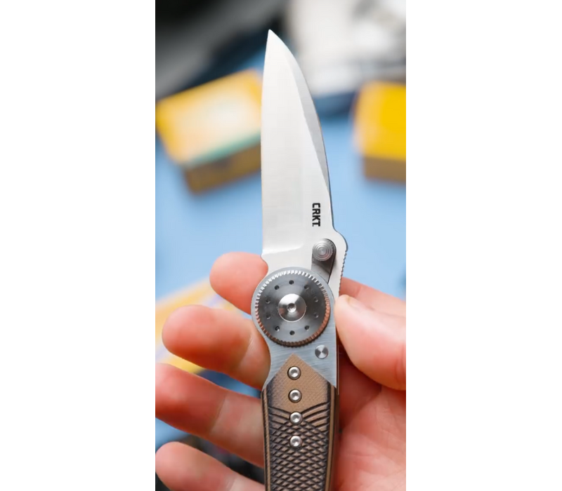 CRKT, Walker Blade Lock 14C28N, Stainless with G-10 Overlay