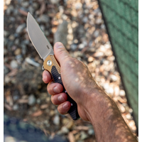 CRKT Jake Liner Lock, Bronze Aluminum, Black G10 Inlay