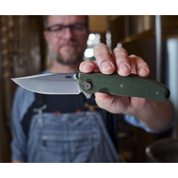 CRKT Butte Deadbolt, OD Green G10 Handle, D2 Steel