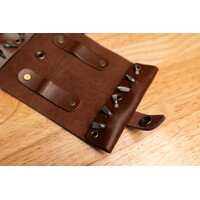 CRKT Hex Bit Driver with Leather Tool Roll