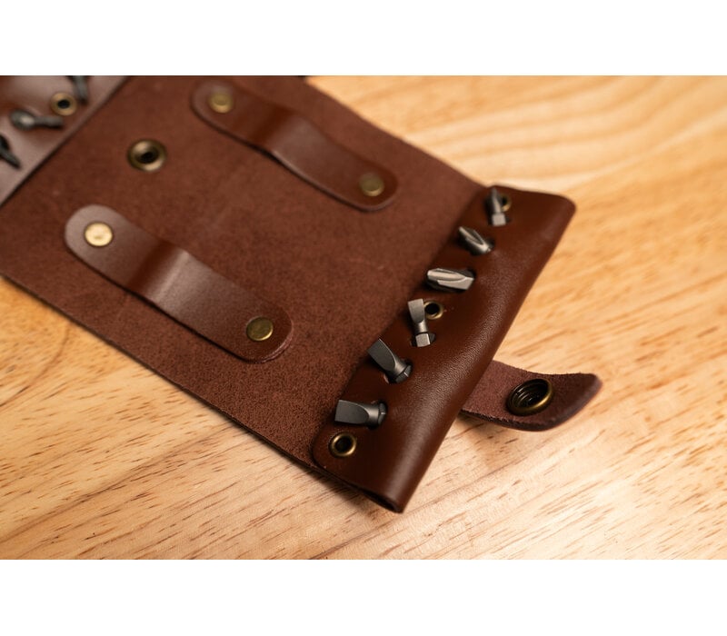 CRKT Hex Bit Driver with Leather Tool Roll