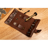 CRKT Hex Bit Driver with Leather Tool Roll