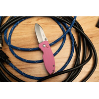 CRKT, Squid Button Lock Rose Quartz 14C28N Steel