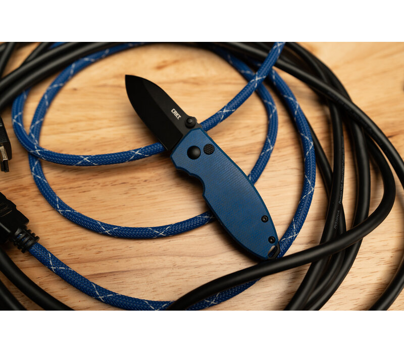 CRKT, Squid Button Lock Blue D2 Steel