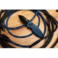 CRKT, Squid Button Lock Blue D2 Steel