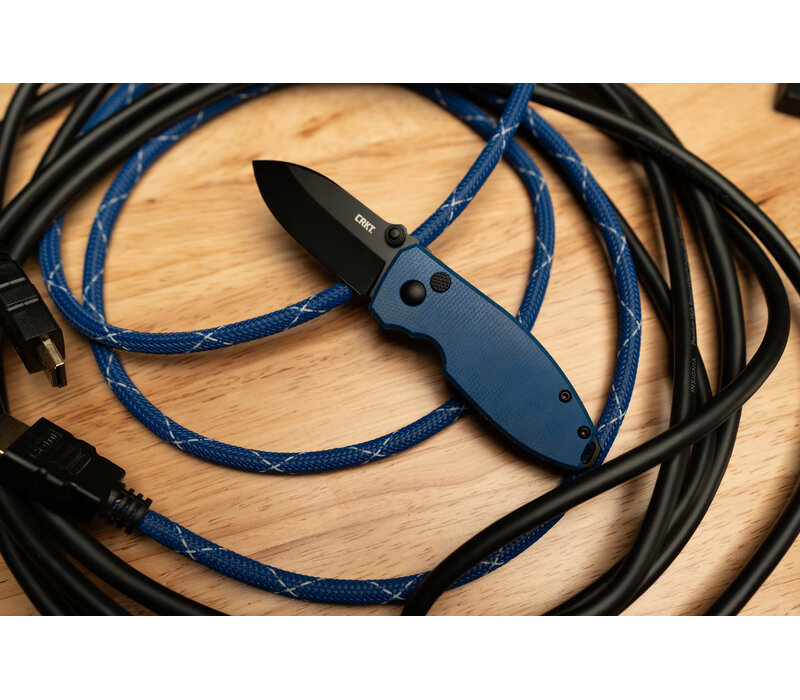 CRKT, Squid Button Lock Blue D2 Steel