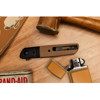 CRKT, Bamboozled Assisted Brown G10 & Stainless Bolster, D2 Steel