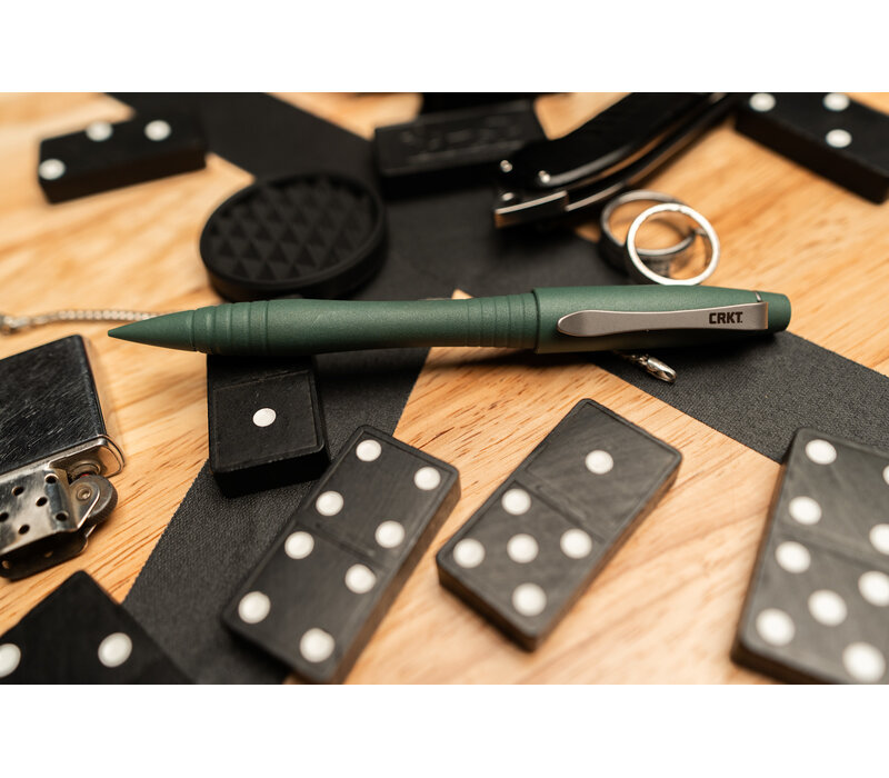 CRKT William's Defense Pen Green Grivory