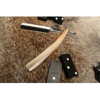 Giesen & Forsthoff  Straight Razor 5/8" Carbon Steel, Light Horn Handle