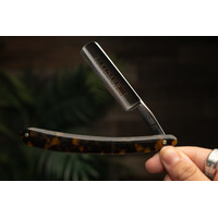 Giesen & Forsthoff Timor Straight Razor- 5/8" Carbon Steel Blade, Celluloid Handle