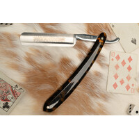Giesen & Forsthoff Timor Straight Razor- 5/8" Carbon Steel Blade, Celluloid Handle