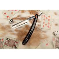 Giesen & Forsthoff Timor Straight Razor- 5/8" Carbon Steel Blade, Celluloid Handle
