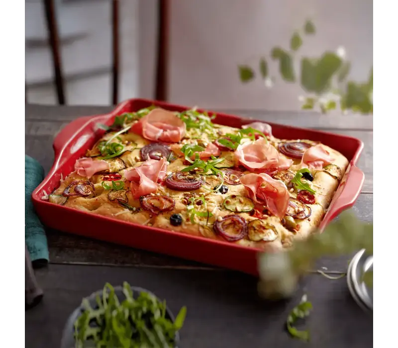 Emile Henry Detroit Pizza / Focaccia Bread Baker 16" x 12.5"