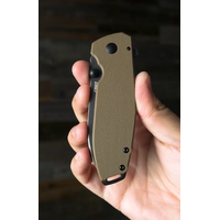 CRKT, Squid XM assisted opening with brown G10 handle