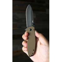 CRKT, Squid XM assisted opening with brown G10 handle