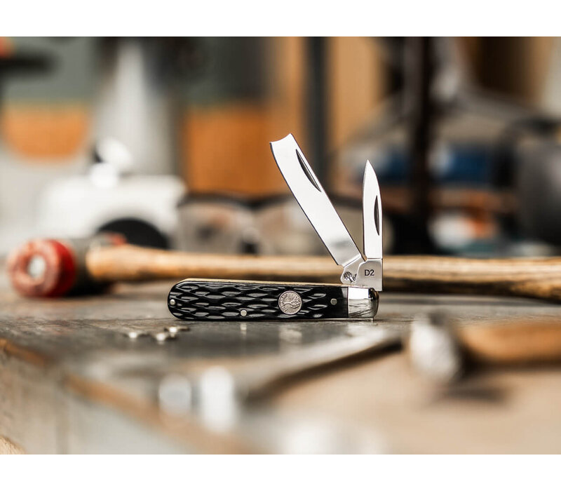 Boker, Razor Jack Black Jigged Bone, D2 Steel