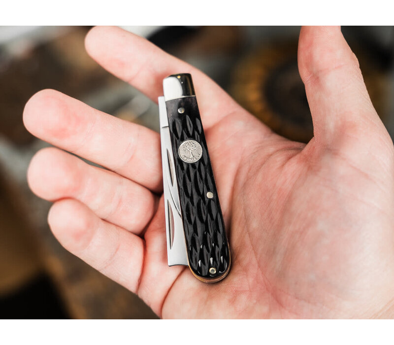Boker, Razor Jack Black Jigged Bone, D2 Steel