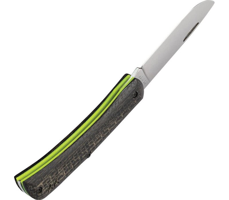 Case Cutlery, Crossroads Sod Buster Jr Black Burlap Laminate, CPM S35V