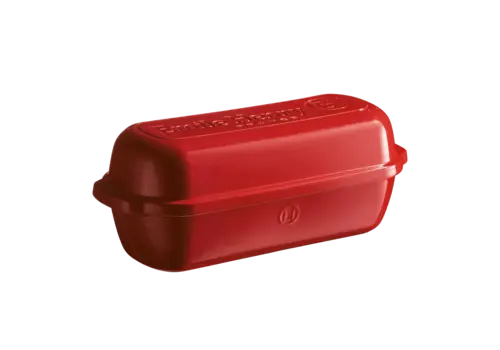 Emile Henry Emile Henry, Large Loaf Bread Baker, Pullman Burgandy