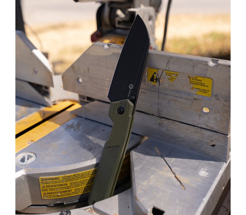 CIVIVI Hid with a green G10 handle and a Sandvik 14C28N stainless steel blade