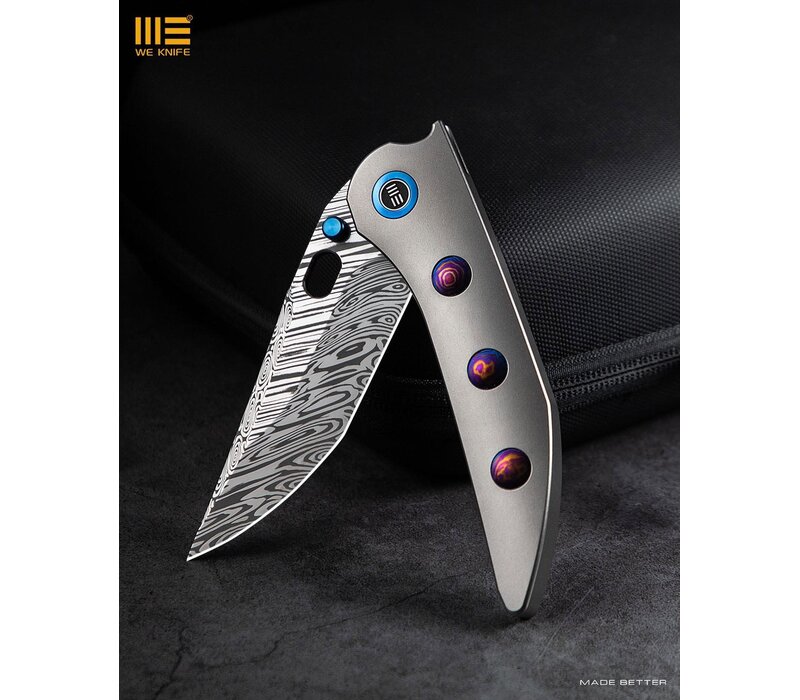 WE KNIFE Attor Titanium Handle & Damasteel