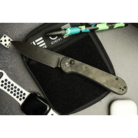 Civivi, Button Lock Elementum Carbon Fiber, Damascus