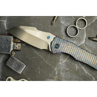WE Knife High-Fin XL, Anodized Titanium Handle, CPM 20CV