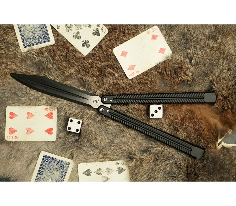 CIVIVI Dracolisk Butterfly Knife Trainer Black Aluminum Handle
