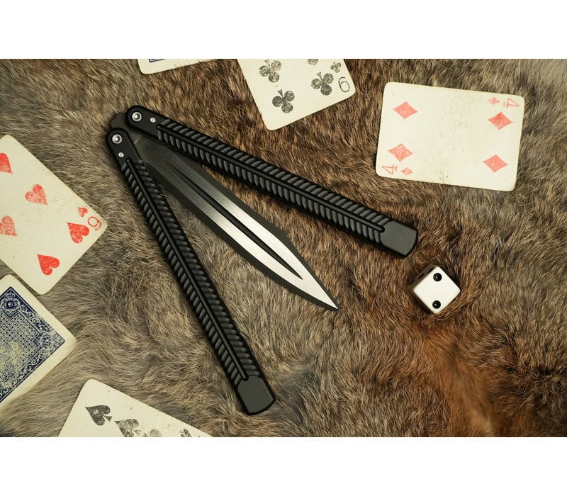 CIVIVI Dracolisk Butterfly Knife Trainer Black Aluminum Handle
