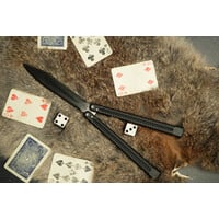 CIVIVI Dracolisk Butterfly Knife Trainer Black Aluminum Handle