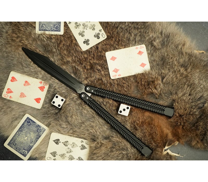 CIVIVI Dracolisk Butterfly Knife Trainer Black Aluminum Handle