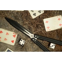 CIVIVI Dracolisk Butterfly Knife Trainer Black Aluminum Handle