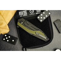 Civivi Hypersonic Black Steel Handle w G10 Inlay, 14C28N Steel