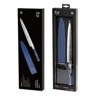 Cangshan Kita Series 10" sashimi knife with sheath, Damascus steel blade