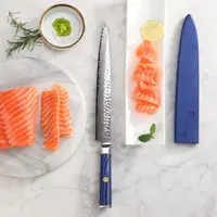 Cangshan Kita Series 10" sashimi knife with sheath, Damascus steel blade